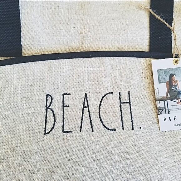 RAE DUNN Insulated ‘Beach’ Tote Bag. - Picture 3 of 9
